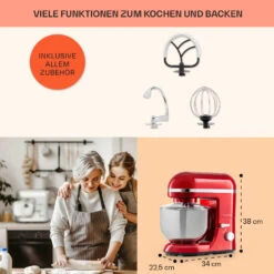 Bella Elegance Küchenmaschine 2000 W 2,7 PS 5,2 Ltr Edelstahl BPA-frei -Einrichtungsgeschäft 10034364 de 0005 usp