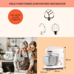 Bella Elegance Küchenmaschine 2000W/2,7PS/5,2 Ltr Edelstahl BPA-frei -Einrichtungsgeschäft 10034365 de 0005 usp