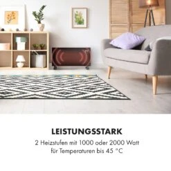 Bornholm Smart Konvektions-Heizgerät | 2000 W | SmartHeat Design: WiFi-Verbindung | LED-Display | 24-h-Timer | 2 Heizstufen: 1000 / 2000 W | IP24: Spritzwassergeschützt | Fernbedienung | Standgerät -Einrichtungsgeschäft 10034391 de 0002 logo