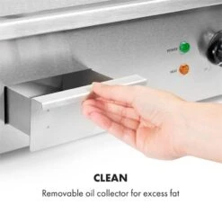 Grillmeile 3000G Elektrogrill 3000W Grillplatte 54,5x35cm Glatt -Einrichtungsgeschäft 10034447 yy 0007 logo Klarstein Grillmeile 3000G Pro Elektrogrill glatt