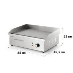 Grillmeile 3000G Elektrogrill 3000W Grillplatte 54,5x35cm Glatt -Einrichtungsgeschäft 10034447 yy 0009 logo Klarstein Grillmeile 3000G Pro Elektrogrill glatt