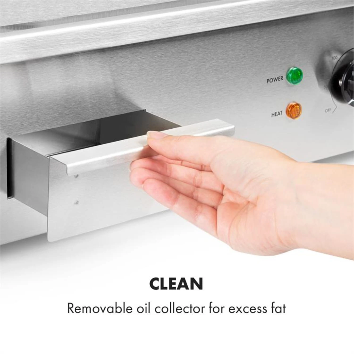 Grillmeile 3000GR Elektrogrill 3000W 54,5x35cm Glatt/geriffelt 7 Grillmeile 3000GR Elektrogrill 3000W 54,5x35cm Glatt/geriffelt – Bild 7