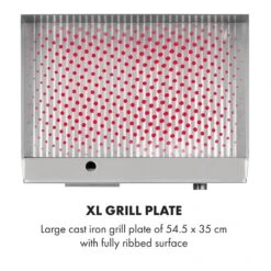 Grillmeile 3000R Elektrogrill 3000W Platte 54,5x35cm Geriffelt -Einrichtungsgeschäft 10034449 yy 0004 logo Klarstein Grillmeile 3000R Pro Grill geriffelt