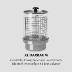 Wurstfabrik 450 Hot Dog Maker 450W 5L 30-100°C Glas Edelstahl -Einrichtungsgeschäft 10034450 de 0004 logo