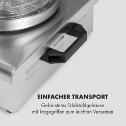 Wurstfabrik 450 Hot Dog Maker 450W 5L 30-100°C Glas Edelstahl -Einrichtungsgeschäft 10034450 de 0006 logo