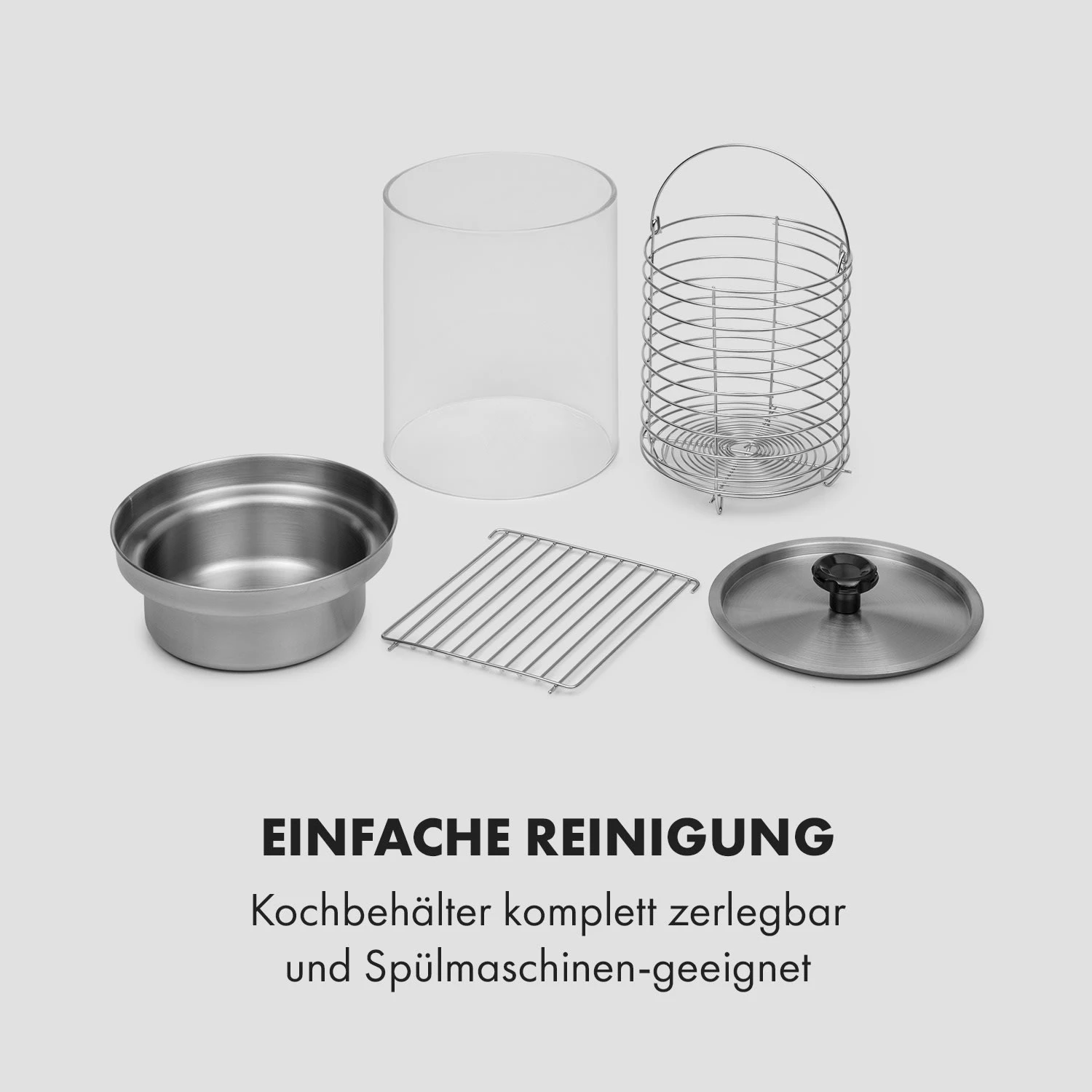 Wurstfabrik Pro 550 Hot Dog Maker 550W 2 Spieße 5L 30-100°C Edelstahl 9 Wurstfabrik Pro 550 Hot Dog Maker 550W 2 Spieße 5L 30-100°C Edelstahl – Bild 9