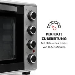 Masterchef 45 Mini-Backofen 45l 2000W 100-230 °C Timer Silber -Einrichtungsgeschäft 10034497 de 0005 logo