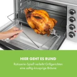 Masterchef 45 Mini-Backofen 45l 2000W 100-230 °C Timer Silber -Einrichtungsgeschäft 10034497 de 0006 logo