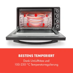 Masterchef 60 Mini-Backofen 60l 2000W 100-230 °C Timer Schwarz -Einrichtungsgeschäft 10034498 de 0003 logo