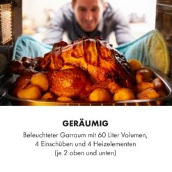 Masterchef 60 Mini-Backofen 60l 2000W 100-230 °C Timer Silber -Einrichtungsgeschäft 10034499 de 0004 logo