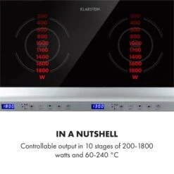 Cucinata Induktionskochfeld 3100W 10 Leistungsstufen 200-1300W 9 Cucinata Induktionskochfeld 3100W 10 Leistungsstufen 200-1300W -Einrichtungsgeschäft 10034503 yy 0004 logo Klarstein Cucinata Induktionskochfeld 3100 W