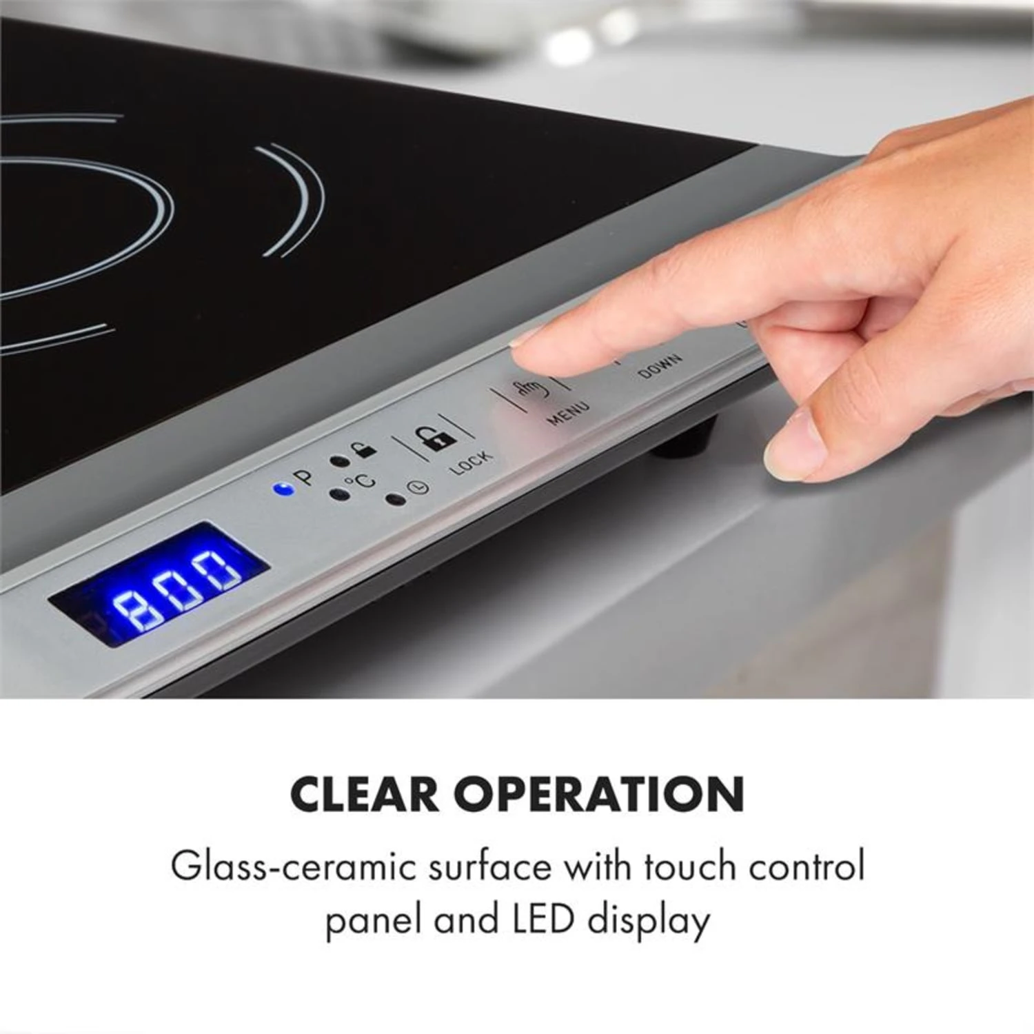 Cucinata Induktionskochfeld 3100W 10 Leistungsstufen 200-1300W 4 Cucinata Induktionskochfeld 3100W 10 Leistungsstufen 200-1300W – Bild 4