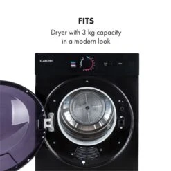 Jet Set Mini-Wäschetrockner Ablufttrockner 1020W EEK C 3kg 50cm -Einrichtungsgeschäft 10034512 yy 0006 logo Klarstein Jet Set Waeschetrockner schwarz