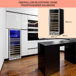 Vinovilla Grande 116 Built-in Duo Weinkühlschrank 310 Ltr 116 Fl. LED -Einrichtungsgeschäft 10034525 DE 0006 usp