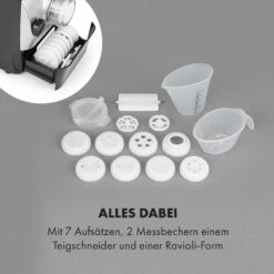 Pastamania Nudelmaschine 260W 7 Aufsätze 500 G 60 DB LED -Einrichtungsgeschäft 10034566 de 0006 logo