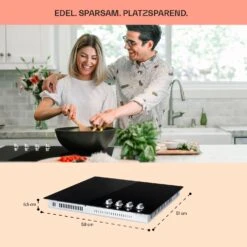 EasyCook Keramikkochfeld 6100W Drehregler Schwarz -Einrichtungsgeschäft 10034604 de 0006 usp