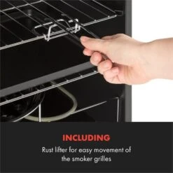 Flintstone Räucherofen 1600W Thermometer Edelstahl Elektrisch -Einrichtungsgeschäft 10034702 yy 0007 logo Klarstein NES C16