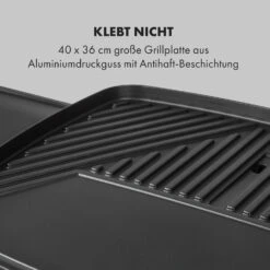 Gatsby Elektrogrill 2000W Antihaft-Grillfläche Seitentische Schwarz 12 Gatsby Elektrogrill 2000W Antihaft-Grillfläche Seitentische Schwarz -Einrichtungsgeschäft 10034706 de 0004 logo