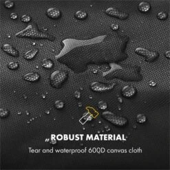 Tomahawk Wetterschutzhaube 600D Canvas 30/70% PE/PVC Schwarz -Einrichtungsgeschäft 10034713 yy 0003 logo Klarstein Tomahawk Wetterschutzhaube 140cm