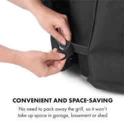 Tomahawk Wetterschutzhaube 600D Canvas 30/70% PE/PVC Schwarz -Einrichtungsgeschäft 10034713 yy 0006 logo Klarstein Tomahawk Wetterschutzhaube 140cm