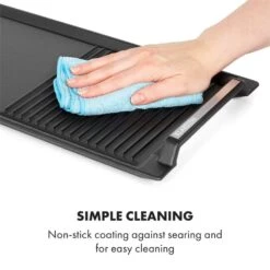 Delicatessa Grill Pan Grillplatte Induktionskochfeld Zubehör 43,5x23cm -Einrichtungsgeschäft 10034722 yy 0005 logo Klarstein Delicatessa Grill Pan Grillplatte