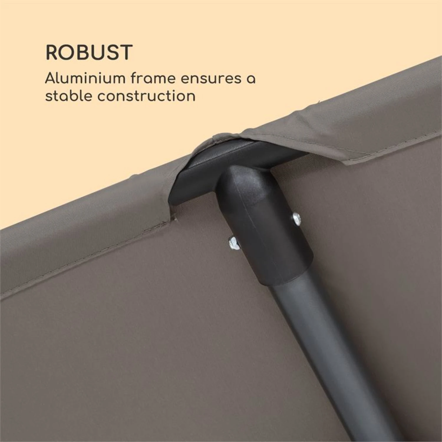 Flex-Shade L Sonnenschirm 130 X 180 Cm Polyester UV 50 Dunkelgrau 5 Flex-Shade L Sonnenschirm 130 X 180 Cm Polyester UV 50 Dunkelgrau – Bild 5