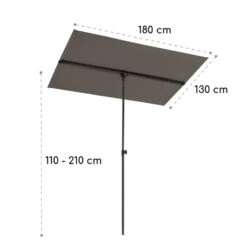 Flex-Shade L Sonnenschirm 130 X 180 Cm Polyester UV 50 Dunkelgrau 17 Flex-Shade L Sonnenschirm 130 X 180 Cm Polyester UV 50 Dunkelgrau -Einrichtungsgeschäft 10034726 yy 0009 logo Blumfeldt Flex Shade L Sonnenschirm 130x180 grau