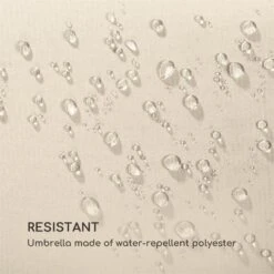 Twin Peaks Sonnenschirm Sonnenschutz 456 X 245 X 268 Cm Polyester -Einrichtungsgeschäft 10034740 yy 0006 logo Blumfeldt Twin Peaks Sonnenschirm creme