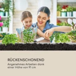 Nova Grow Gartenbeet 150 X 91 X 100 Cm WPC Holzoptik Weiß -Einrichtungsgeschäft 10034747 de 0007 logo