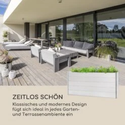 Nova Grow Gartenbeet 195 X 91 X 50 Cm WPC Holzoptik Weiß 11 Nova Grow Gartenbeet 195 X 91 X 50 Cm WPC Holzoptik Weiß -Einrichtungsgeschäft 10034748 de 0003 logo