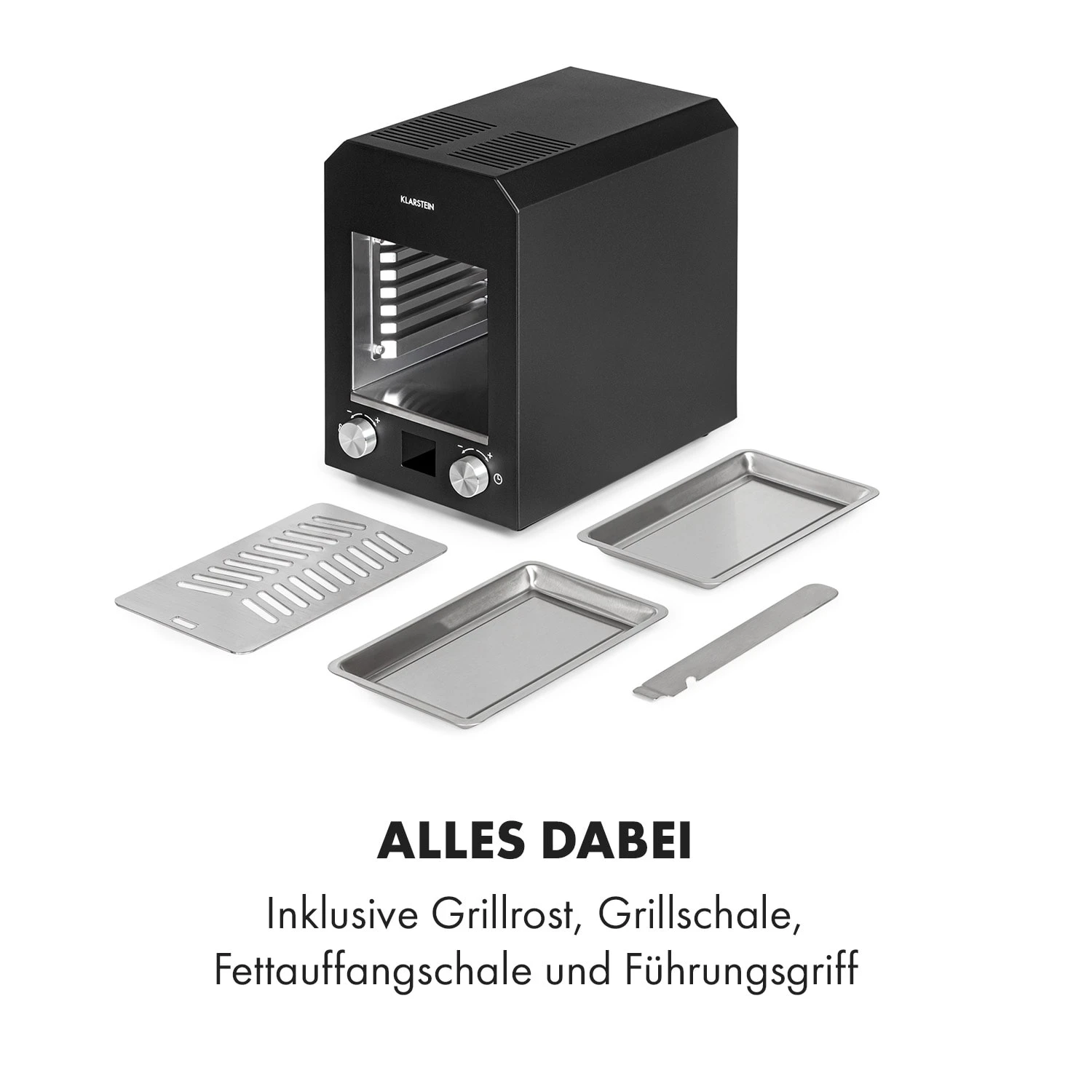 Hannibal Hochtemperaturgrill Indoor 2.200W 850°C Edelstahl Schwarz 8 Hannibal Hochtemperaturgrill Indoor 2.200W 850°C Edelstahl Schwarz – Bild 8