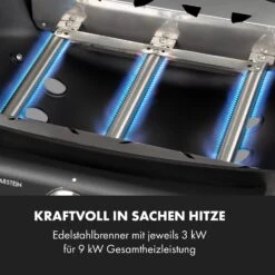 Vanquish Gasgrill 3 Edelstahlbrenner 3 X 3 KW 63,5 X 45 Cm Grillfläche -Einrichtungsgeschäft 10034805 de 0004 logo