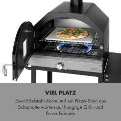 Pizzaiolo Pro Pizza-Gasgrill 76x143x66cm Schamottestein Stahl Mobil -Einrichtungsgeschäft 10034844 de 0003 logo