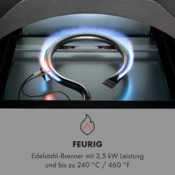 Pizzaiolo Pro Pizza-Gasgrill 76x143x66cm Schamottestein Stahl Mobil -Einrichtungsgeschäft 10034844 de 0005 logo