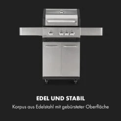 Valkyrie Gasgrill 3x3,2 + 2,9 KW Sichtfenster 54x42 Cm Grill Edelstahl -Einrichtungsgeschäft 10034845 de 0004 logo