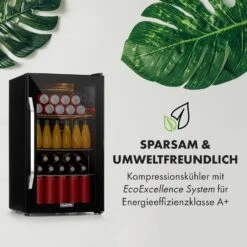 Beersafe XXL Onyx Kühlschrank 80 Liter 3 Böden Panoramaglastür -Einrichtungsgeschäft 10034848 de 0003 logo