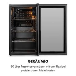 Beersafe XXL Onyx Kühlschrank 80 Liter 3 Böden Panoramaglastür -Einrichtungsgeschäft 10034848 de 0004 logo