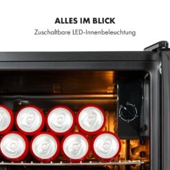 Beersafe XXL Onyx Kühlschrank 80 Liter 3 Böden Panoramaglastür -Einrichtungsgeschäft 10034848 de 0006 logo