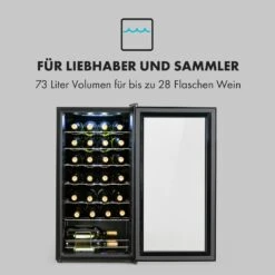 Shiraz 28 Uno Weinkühlschrank 74l 28Fl Touch-Bedienfeld 5-18°C -Einrichtungsgeschäft 10035029 de 0003 logo