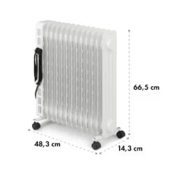 Thermaxx Heatstream Ölradiator 2500W 5-35 °C 24h-Timer -Einrichtungsgeschäft 10035055 yy 0010 logo Klarstein Thermaxx Heatstream Oelradiator Weiss