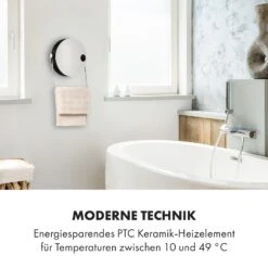 Hot Spot Pebble Heizlüfter 2000W Handtuchtrockner Timer Fernbedienung -Einrichtungsgeschäft 10035077 de 0008 logo