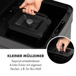 Touchless Black Stainless Steel Müllsammler Sensor 72L 4 Behälter ABS / PP / Edelstahl Schwarz -Einrichtungsgeschäft 10035097 de 0004 logo
