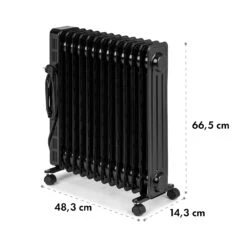 Thermaxx Heatstream Ölradiator 2500W 5-35 °C, 24h-Timer -Einrichtungsgeschäft 10035109 yy 0010 logo Klarstein Thermaxx Heatstream Oelradiator Schwarz