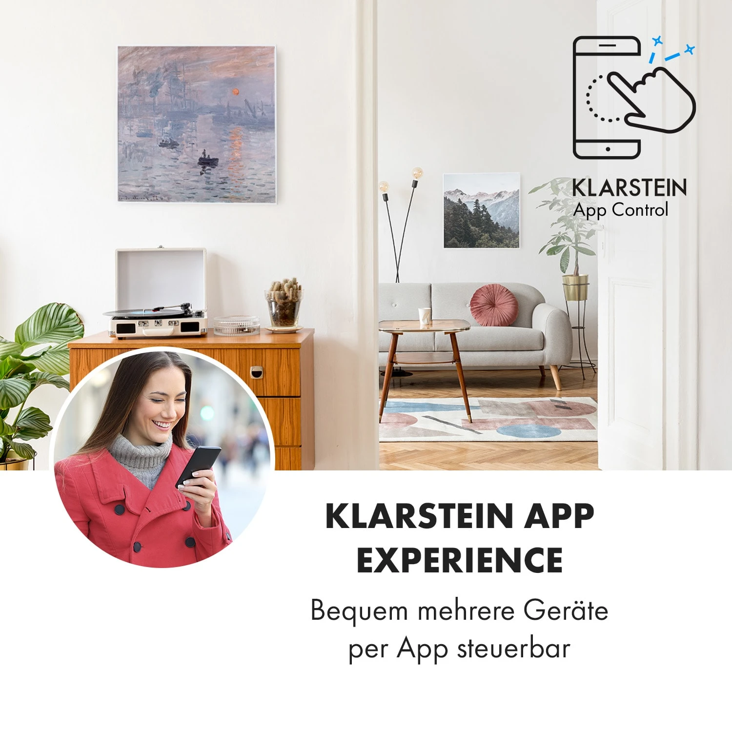 Wonderwall Air Art Smart Infrarotheizung 60x60cm 350W Wand App 2 Wonderwall Air Art Smart Infrarotheizung 60x60cm 350W Wand App – Bild 2