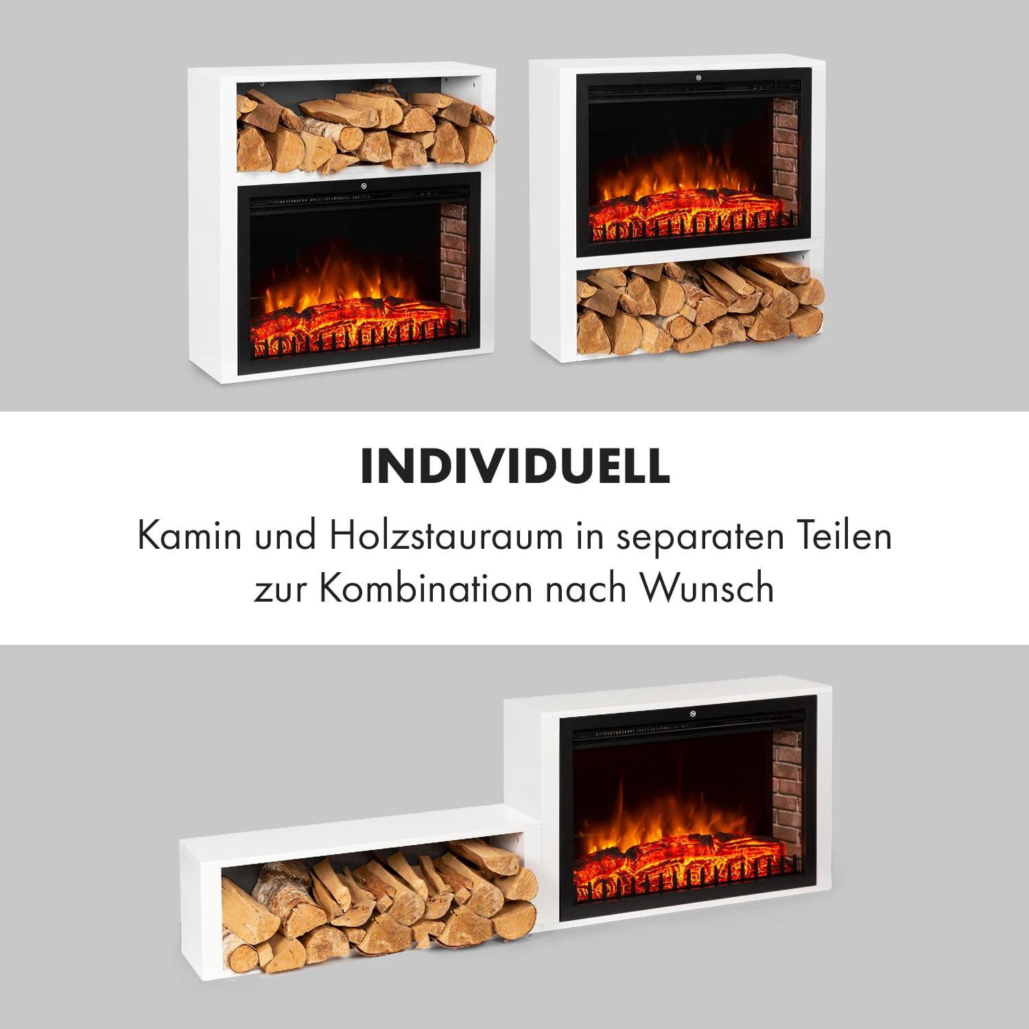 Mauna Loa Elektrokamin 2000 W LED-Flammen Fernbedienung Holzregal 2 Mauna Loa Elektrokamin 2000 W LED-Flammen Fernbedienung Holzregal – Bild 2