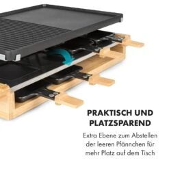 Tournedo Raclette 1200W Aluminiumguss 8 Personen Holz-Dekor -Einrichtungsgeschäft 10035219 de 0005 logo