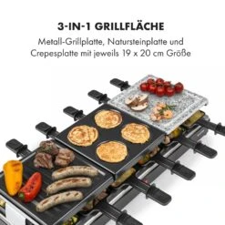 Fonduelette XL 3-in-1 Raclettegrill Fondue Naturstein 1650W 12 Pers -Einrichtungsgeschäft 10035220 de 0003 logo