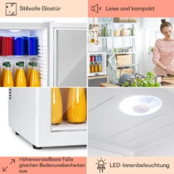 Brooklyn 32 Mini-Kühlschrank Glastür LED Ablage -Einrichtungsgeschäft 10035225 DE 0005 usp