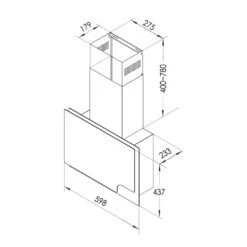 Amelia Dunstabzugshaube 123W 60x47x23,5cm LED-Licht Touch Glas -Einrichtungsgeschäft 10035282 yy 0007 logo Klarstein Amelia 60 Dunstabzugshaube weiss
