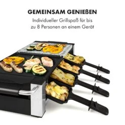 Bistecca Raclette 1200W Metall / Stein 8 Personen Kontroll-LED -Einrichtungsgeschäft 10035293 de 0005 logo